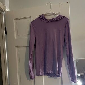 Fabletics Purple Long Sleeve Hoodie
